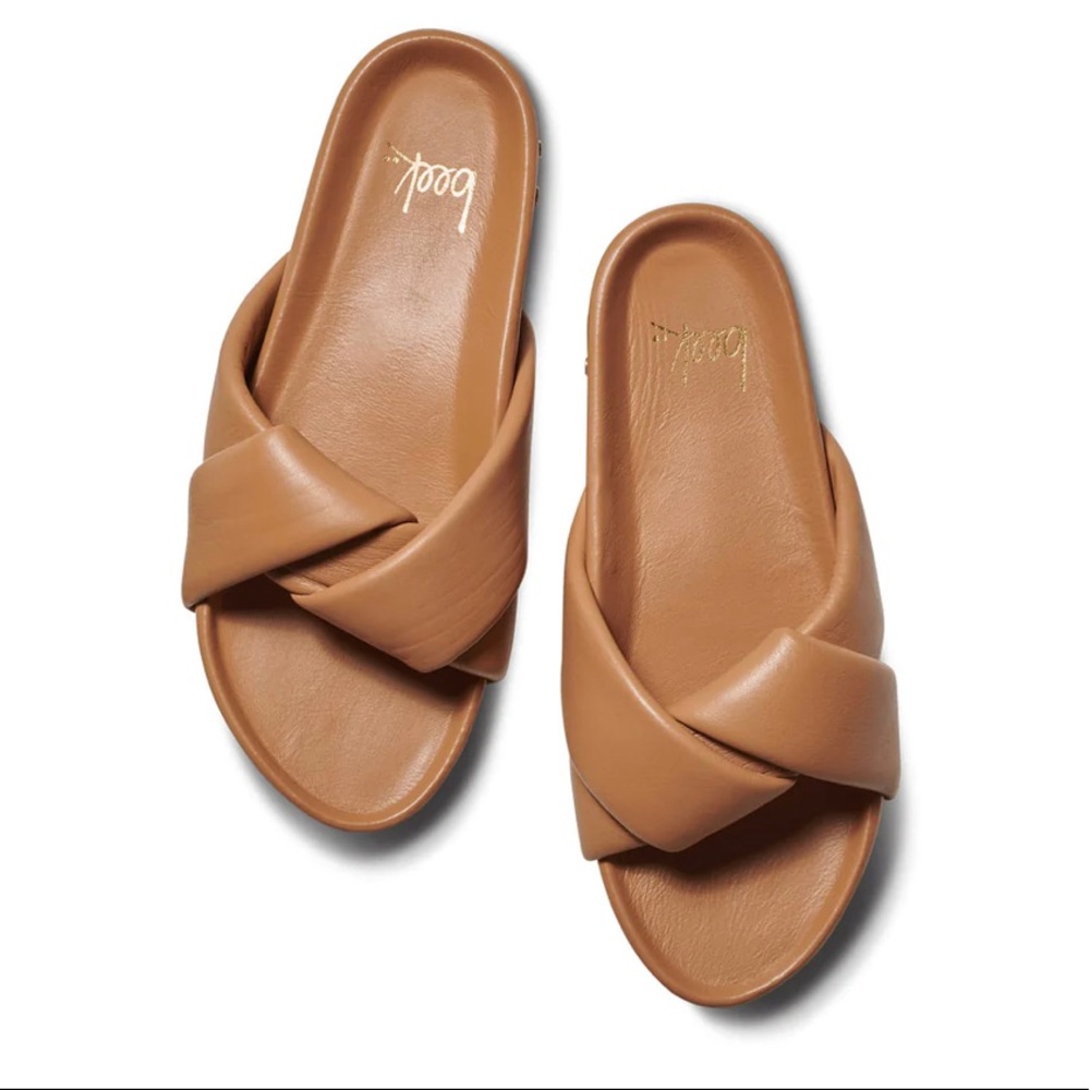 beek Mango Slide Sandal, Honey size 11